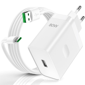 80W Caricatore Rapido con Cavo USB C 1M SUPER VOOC Charge per OPPO