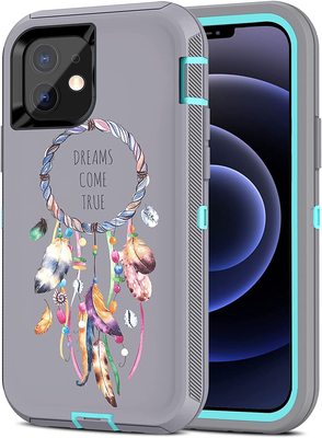 ACAGET for iPhone 12 Case Grey/Green