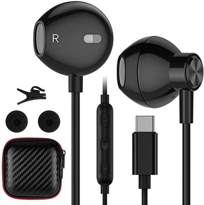 ACAGET USB C Headphones, Galaxy S21 Ultra Earbuds Wired Earphone for Android