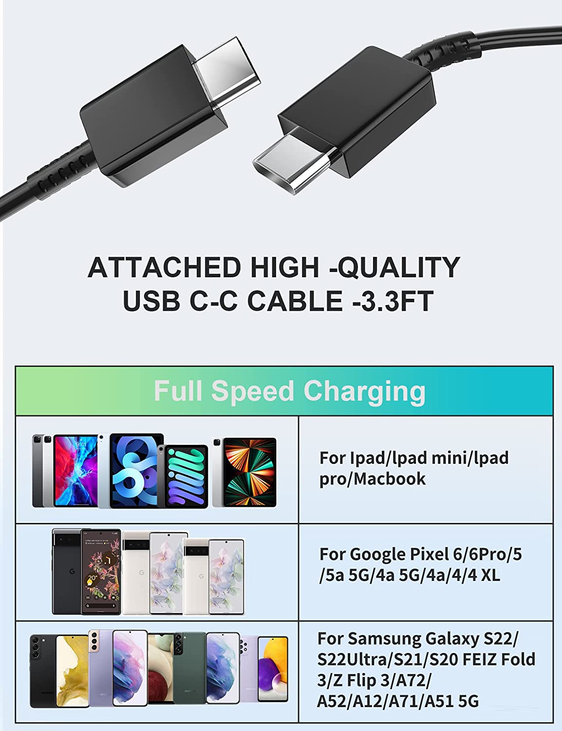 Cavo USB-C Per Gigaset GS110, GS190, GS195, GS290, GX290 – Slabo, Ricarica E Sincronizzazione, 1m, Nero