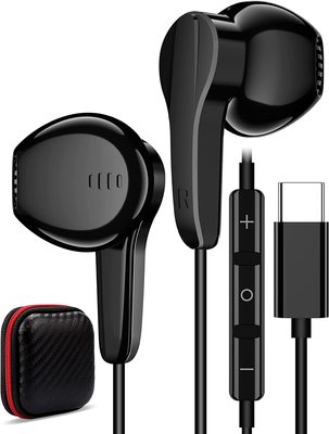 Cuffie USB C,ACAGET Cuffie USB Tipo C In-Ear Auricolari Black